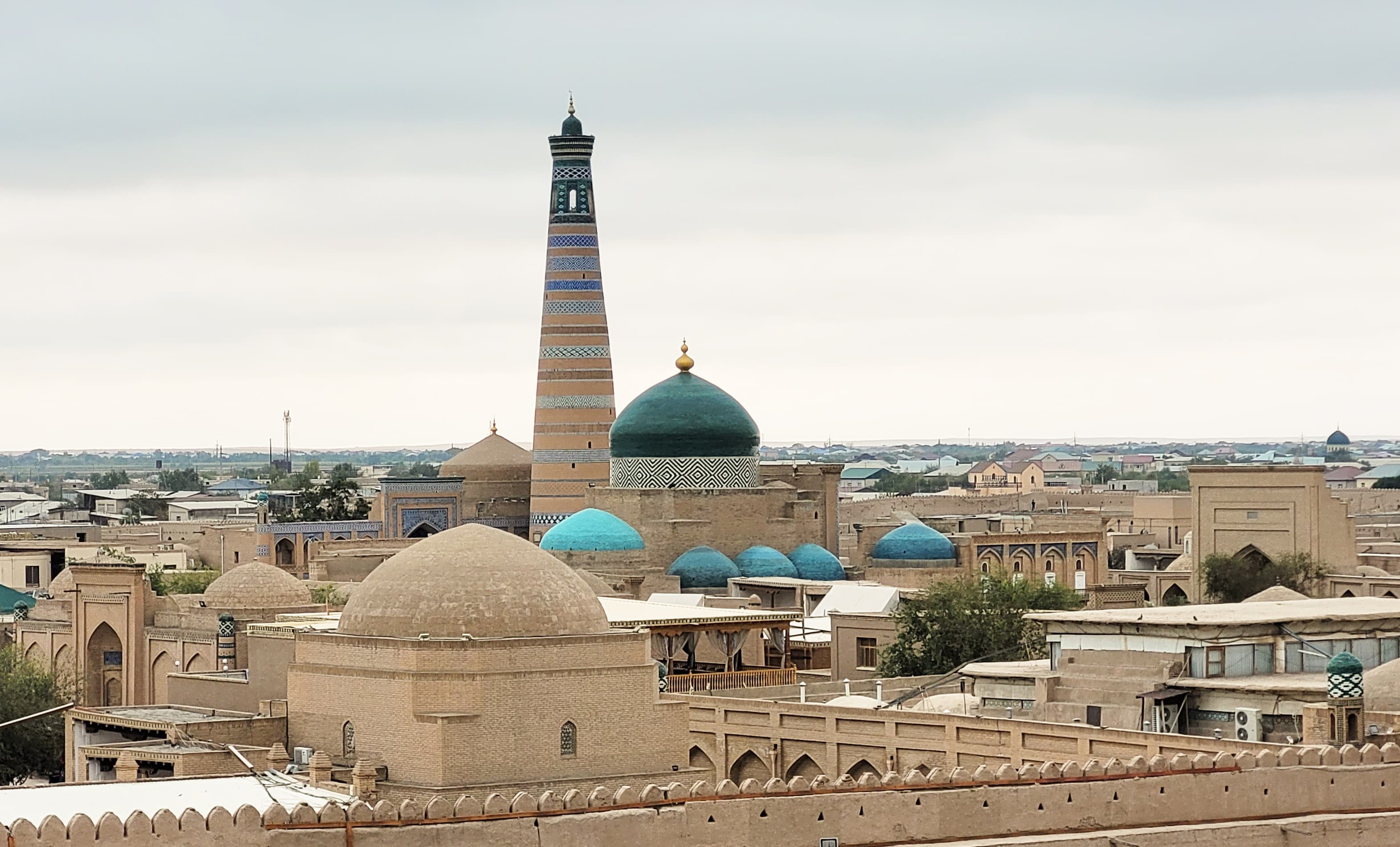 The walled city of Itchan Kala in Khiva